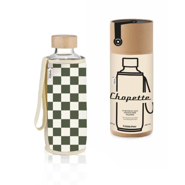 Little Pots - Chopette 90' Damier Kaki Blanc