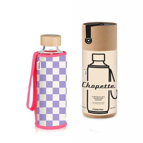 Little Pots - Chopette 90' Damier Lilas Blanc – Image 3