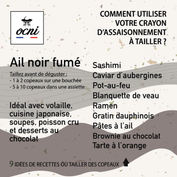 OCNI - COFFRET 1 CRAYON Ail noir fumé (BIO)