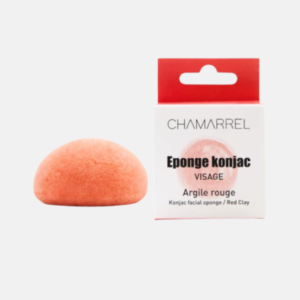 Chamarrel - Eponges konjac visage - S Boîte individuelle - Konjac argile rouge-produits-écologiques-Paris-12em