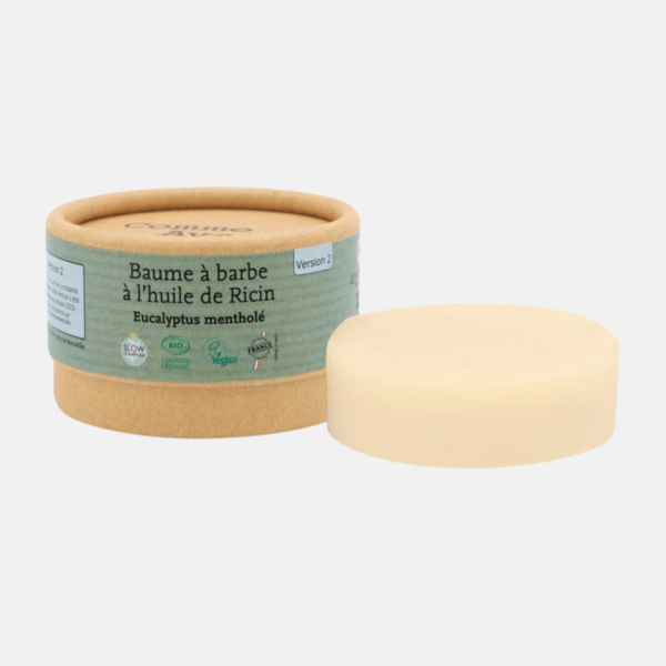 Comme Avant - Baume à barbe à l'huile de ricin - Version 2- Eucalyptus mentholé-produits-écologiques-paris-12em