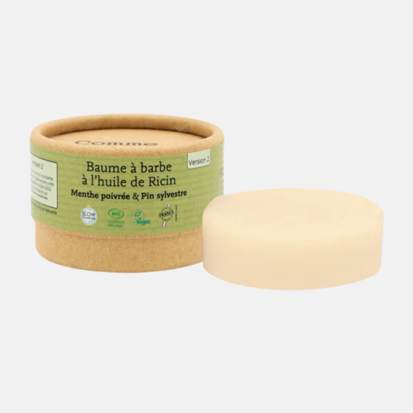 Comme Avant - Baume à barbe à l'huile de ricin - Version 2- Menthe poivrée & Pin Sylvestre-produits-écologiques-paris-12em