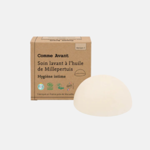 Comme Avant - Soin lavant intime solide à l’huile de Millepertuis - Version 1 -produits-écologiques-paris-12em