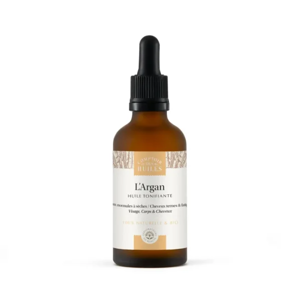 Comptoir des Huiles - Huile d'Argan BIO Tonifiante 50ml – Image 3