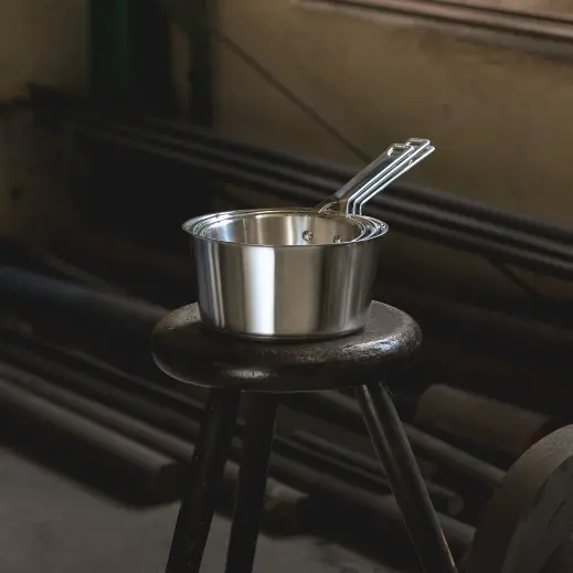 Cristel 1826 - Série de 3 casseroles en inox brossé – Image 3