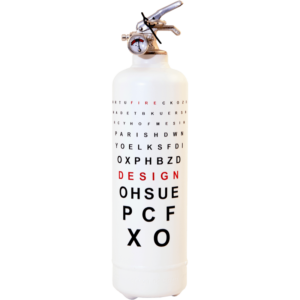 Extincteur design Ophtalmique blanc