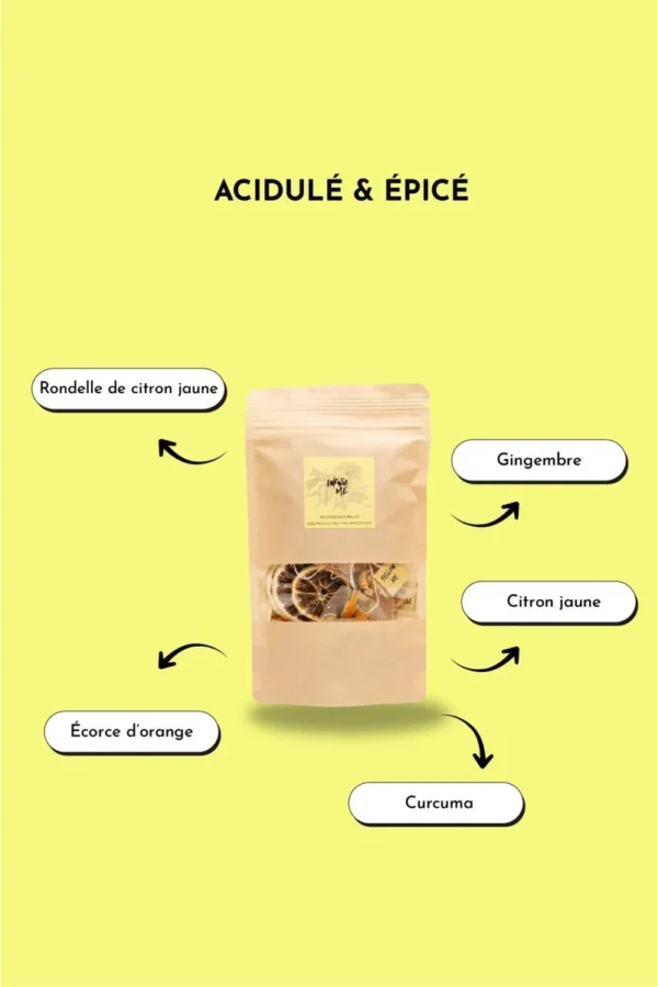 Infuse Me - Yellow Me : Cocktail acidulé & épicé - 2 ou 6 cocons – Image 4