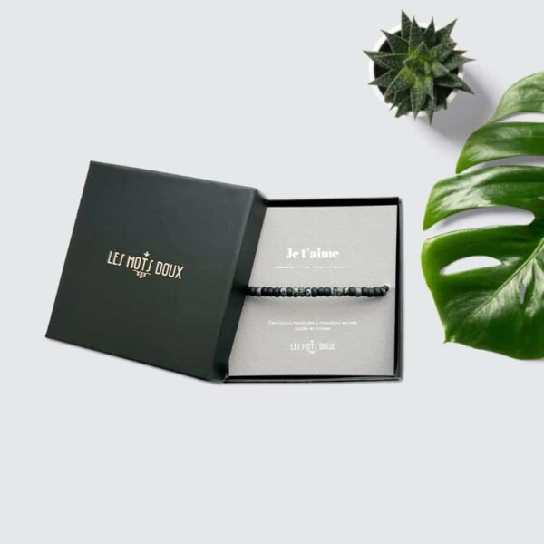Les Mots Doux - Bracelet Homme Code Morse : Je t'aime – Image 2