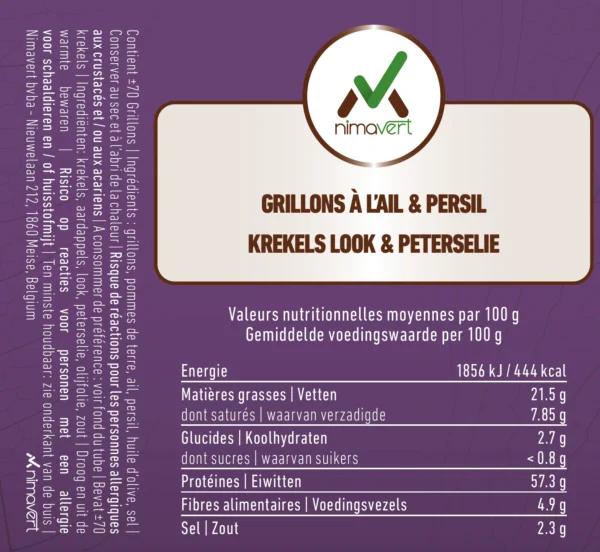 Micronutris - Grillons séchés – Ail-persil – Image 2