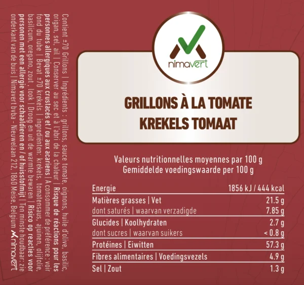 Micronutris - Grillons séchés – Tomate – Image 2