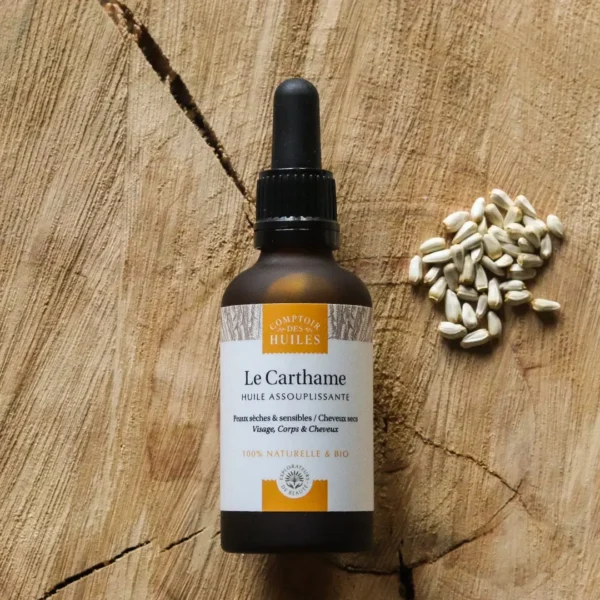 Comptoir des Huiles -  Huile de Carthame BIO - Assouplissante 50ml