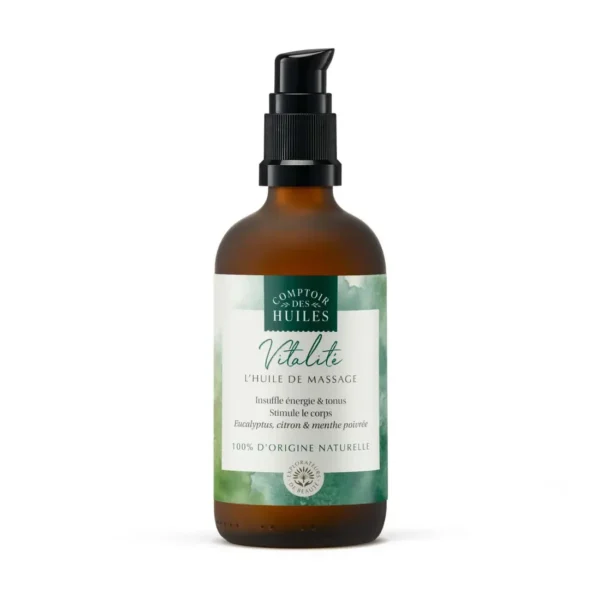 Comptoir des Huiles - Huile de Massage Vitalité BIO 100ml – Image 3