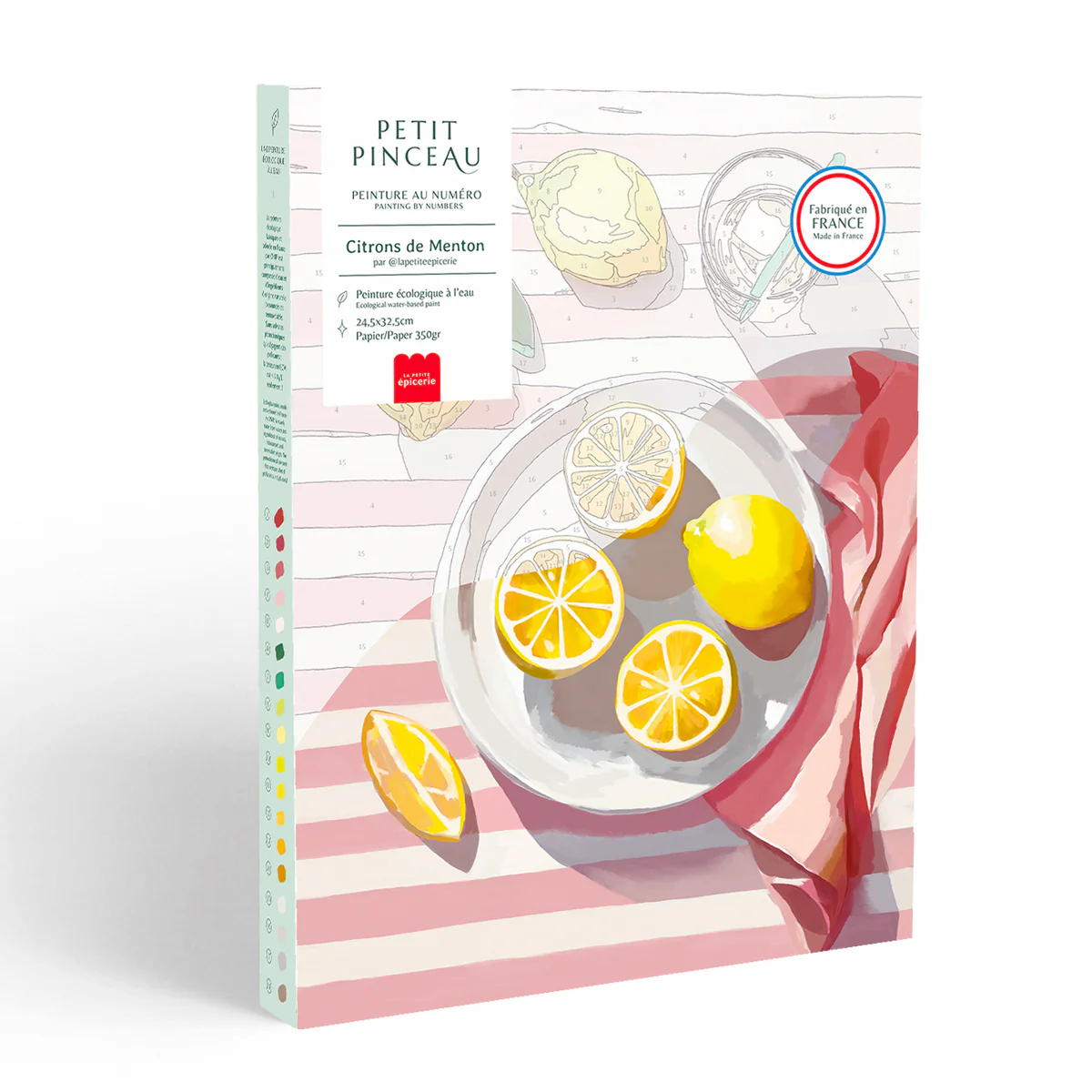 Petit Pinceau - Kit de peinture au numéro - Citrons de Menton