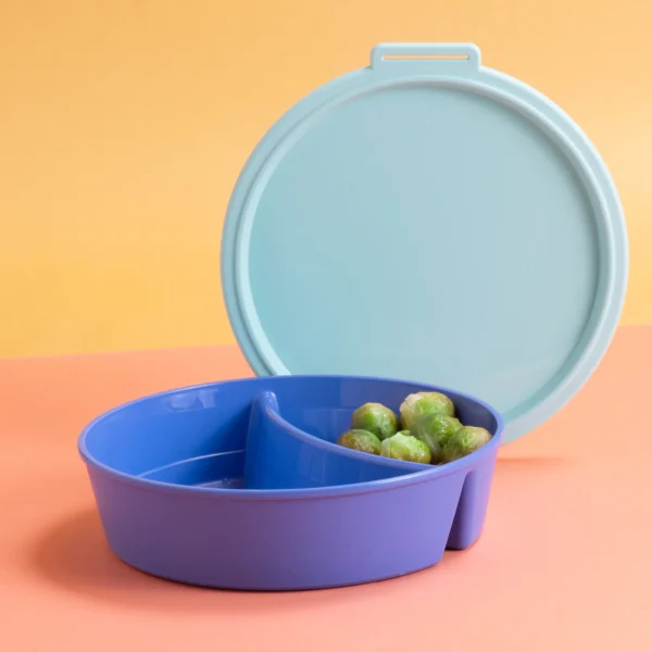 Koziol - Boîte ronde avec compartiment et couvercle NORA BOX - coloris au choix