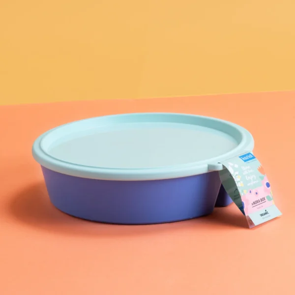Koziol - Boîte ronde avec compartiment et couvercle NORA BOX - coloris au choix