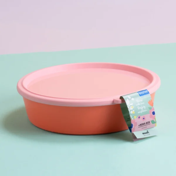 Koziol - Boîte ronde avec compartiment et couvercle NORA BOX - coloris au choix