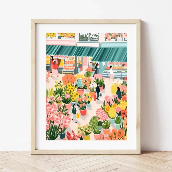 Petit Pinceau - Kit de peinture au numéro - Flower Market