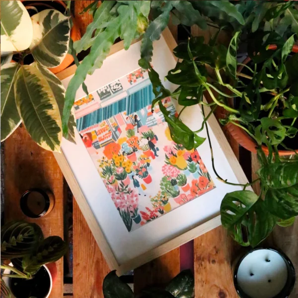 Petit Pinceau - Kit de peinture au numéro - Flower Market