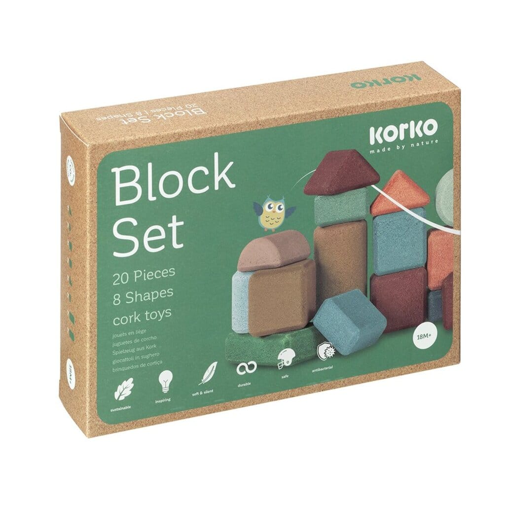 Korko - Coffret de blocs de construction en liège - 20 pcs – Image 4