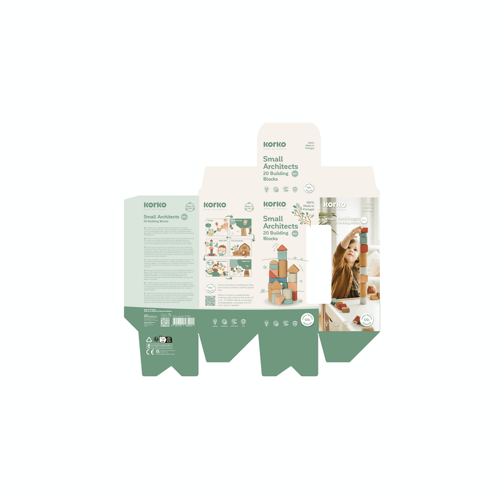 Korko - Coffret de blocs de construction en liège - 20 pcs – Image 5