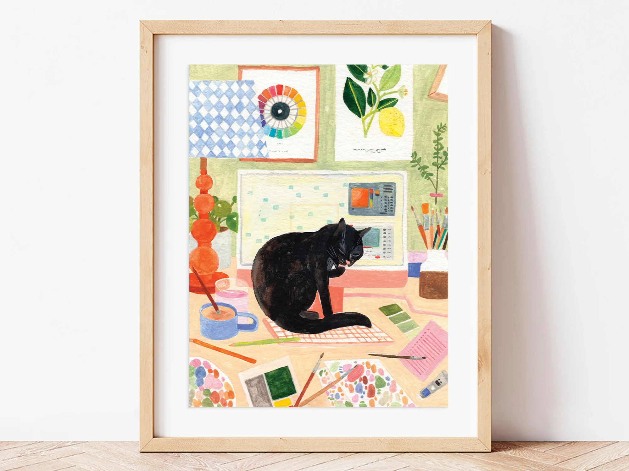 Petit Pinceau - Kit de peinture au numéro - La pause du chat – Image 3