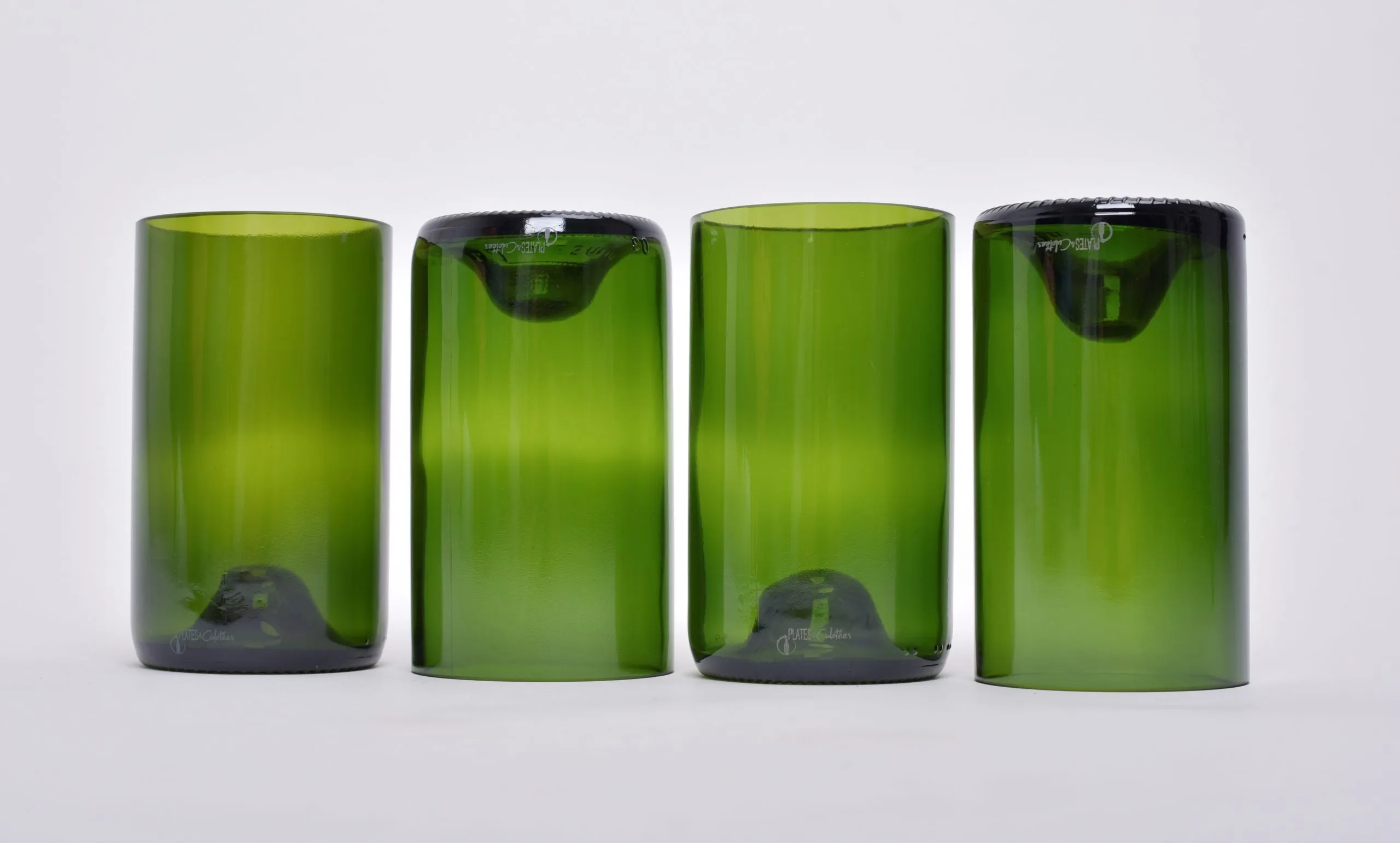 Plates et culotées - Verre cocktail vert - Lot de 4 (33cl) – Image 2
