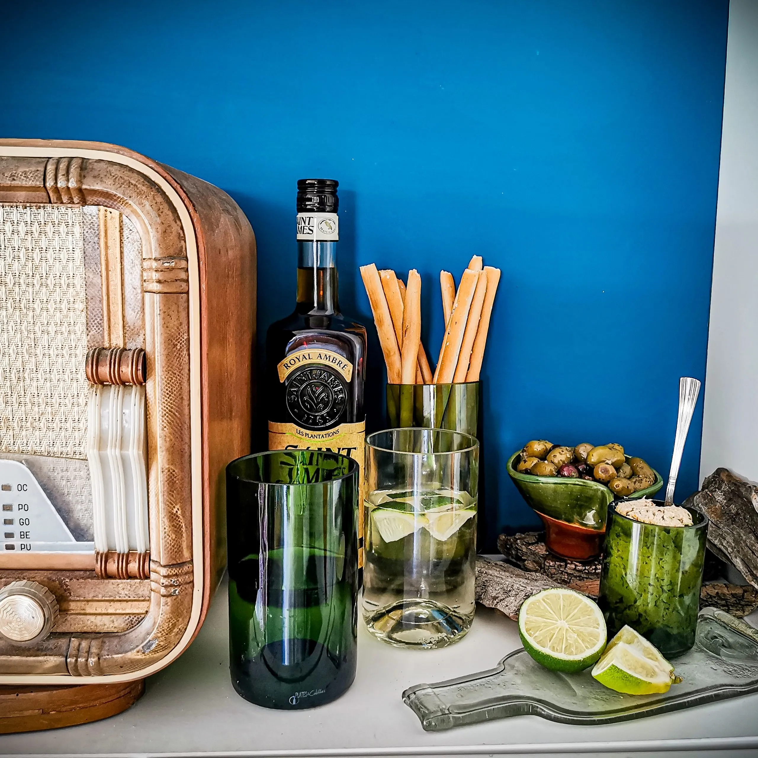 Plates et culotées - Verre cocktail vert - Lot de 4 (33cl) – Image 5