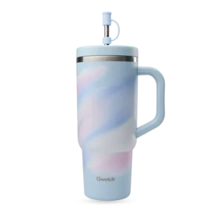 Qwetch - Travel cup isotherme 900ml Aura pastel bleu