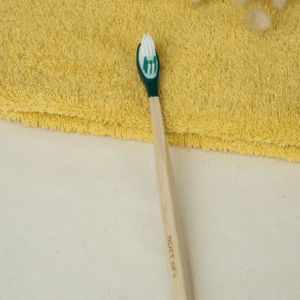 Apimani - Brosse à dents en bois à tête rechargeable – Souple - Verte