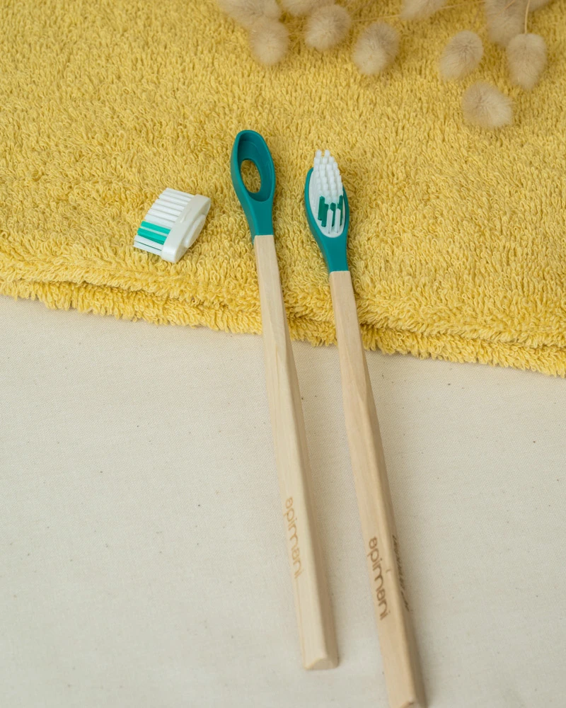 Apimani - Tête rechargeable pour brosse à dents – Souple - Verte