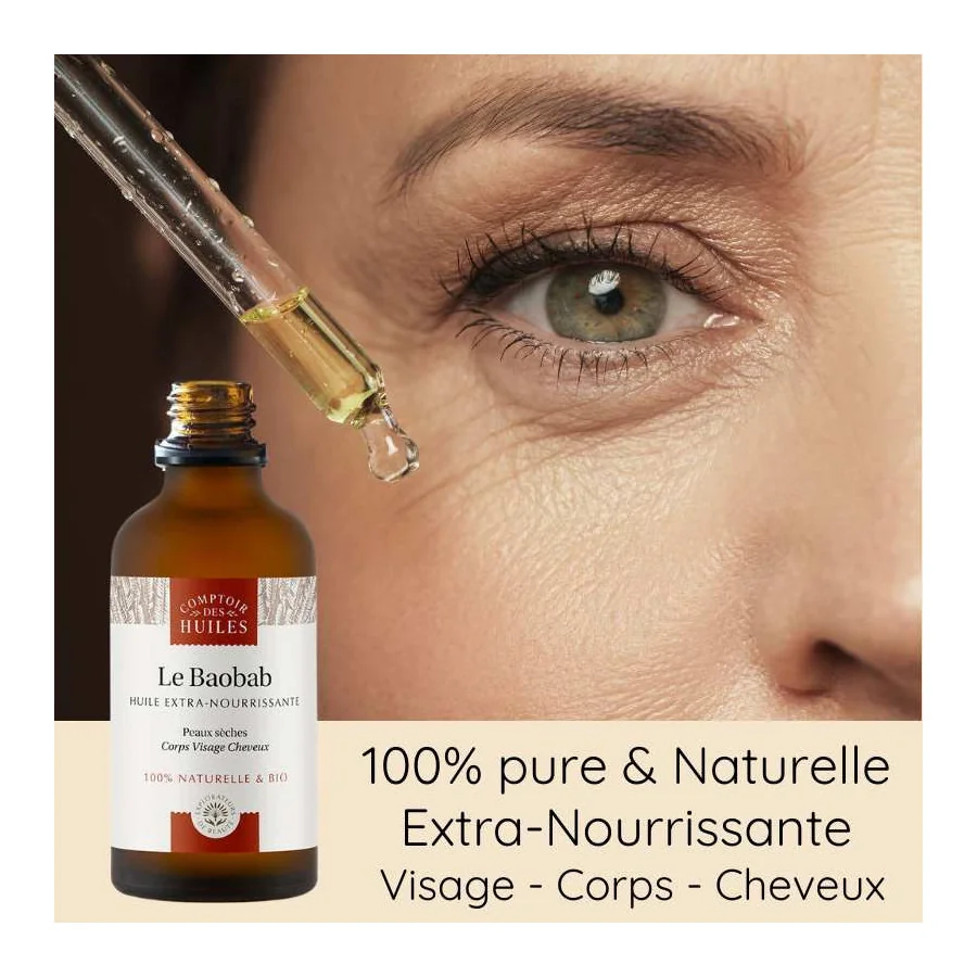Comptoir des Huiles - Huile de baobab BIO Extra-nourrissante 50ml – Image 4