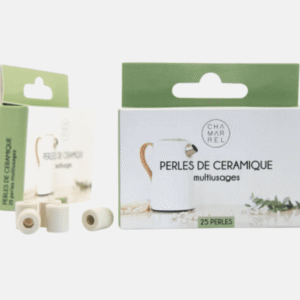 Chamarrel - Boîte de 25 perles de céramique | Grises