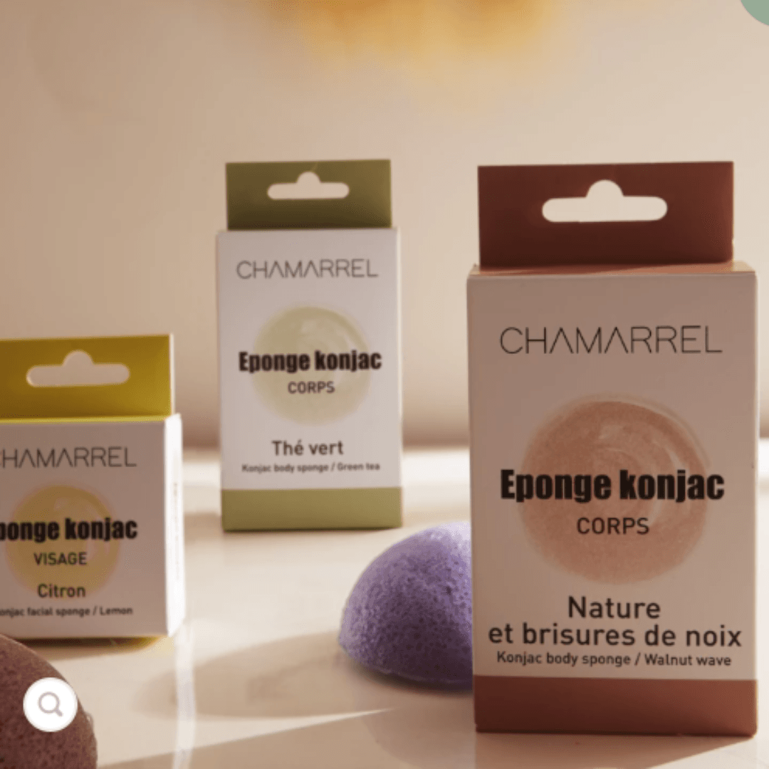 Chamarrel - Eponges Konjac XL Corps | Boîte individuelle