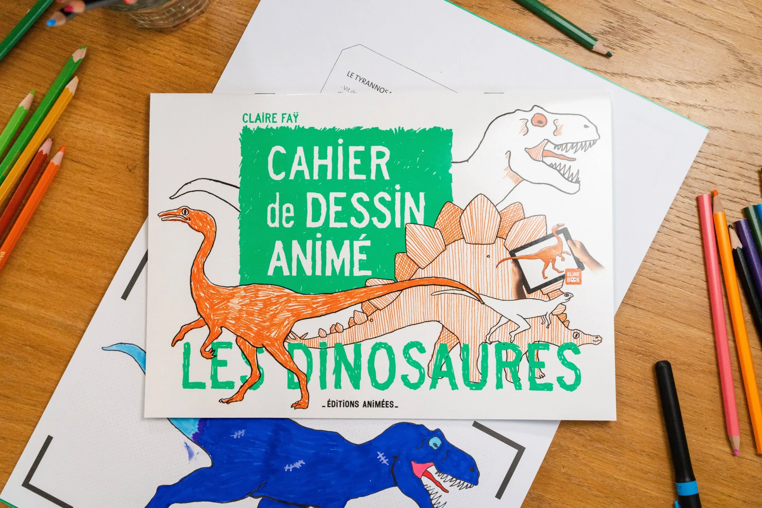 BlinkBook Les Dinosaures - Cahier de dessins animés – Image 2