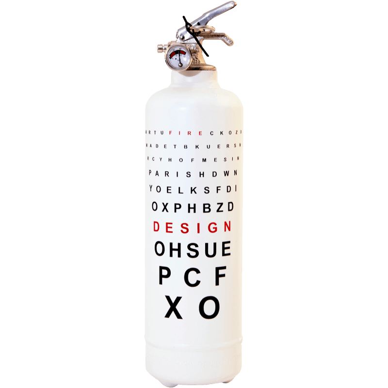 Fire design - Extincteur Ophtalmique blanc