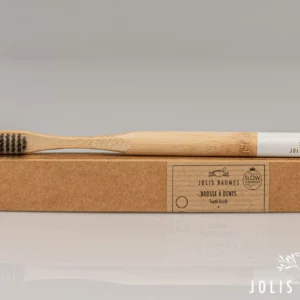 Jolis Baumes - Brosse à dents Adulte Medium Blanche