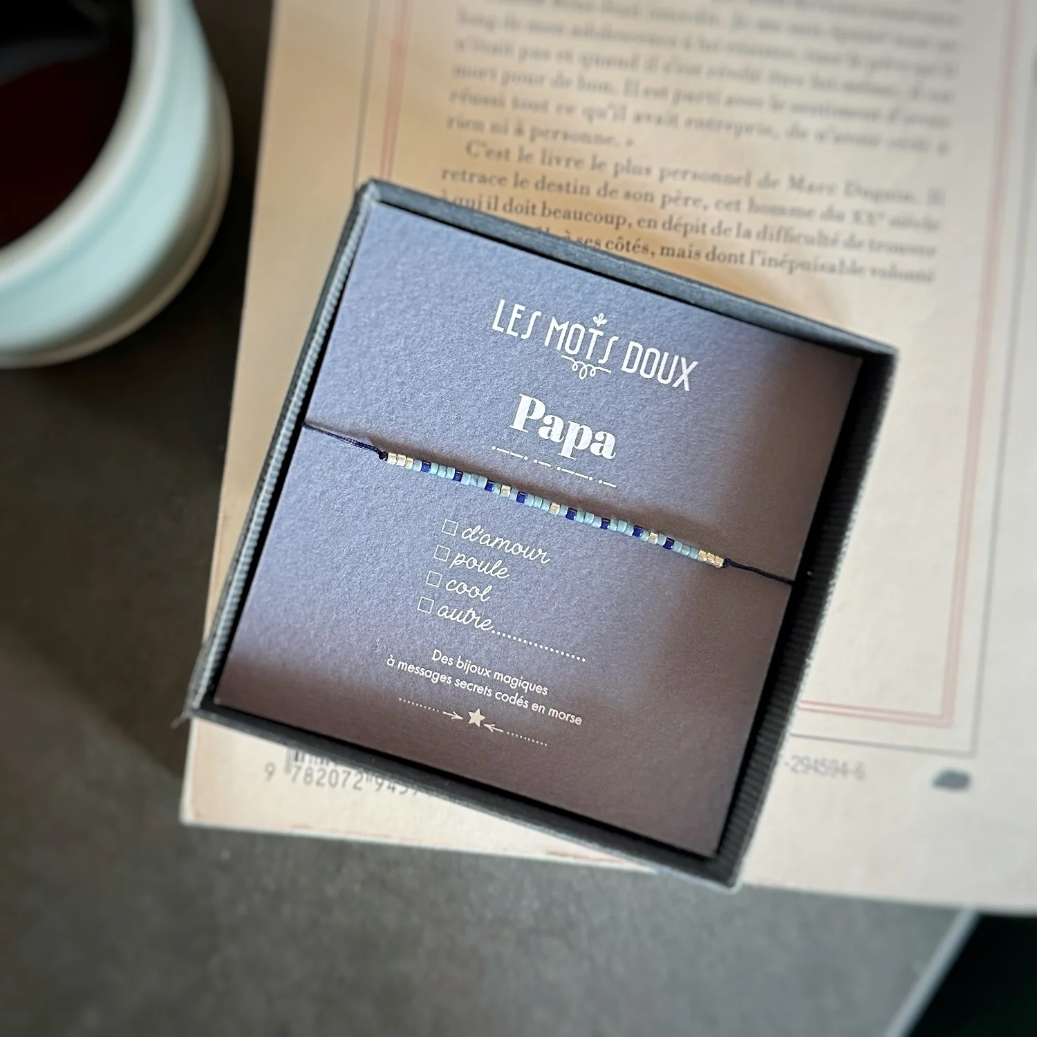 Les Mots Doux - Bracelet Code Morse : Papa – Image 2