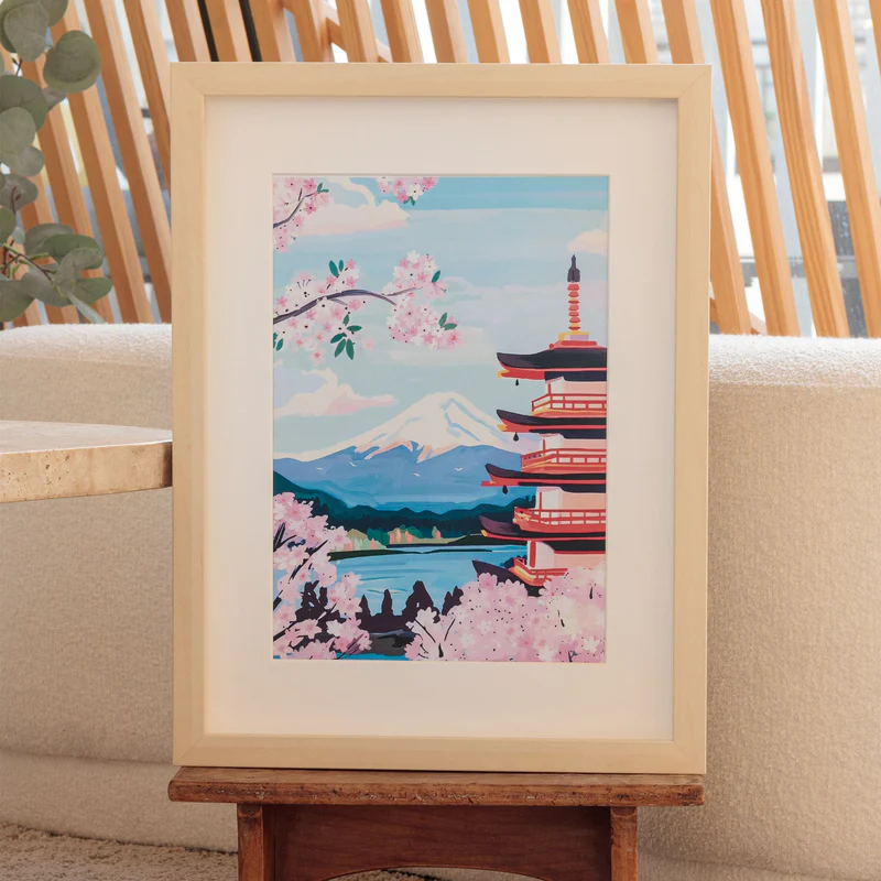 Petit Pinceau - Kit de peinture au numéro - Mont Fuji – Image 5