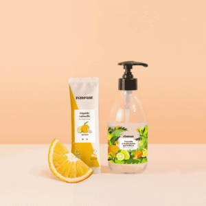 Pimpant - Liquide Vaisselle - Agrume Fraiche (kit bouteille + recharge)