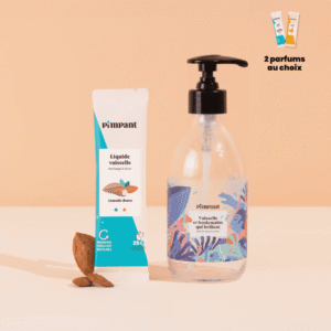 Pimpant - Liquide Vaisselle Amande douce (kit bouteille + recharge)