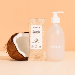 Pimpant - Shampoing Nourrissant - Huile de Coco (kit bouteille + recharge)