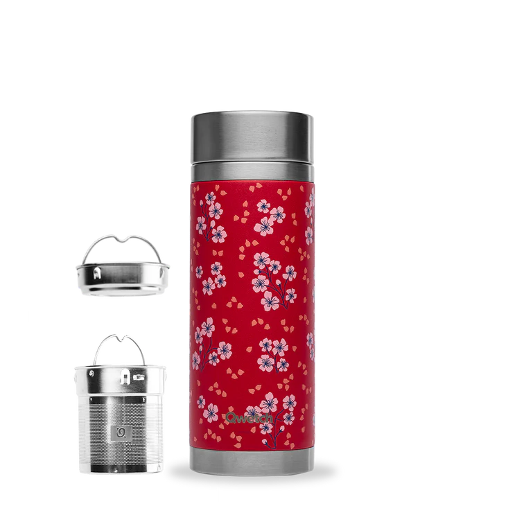 Qwetch - Théière isotherme 400ml - Hanami Rouge