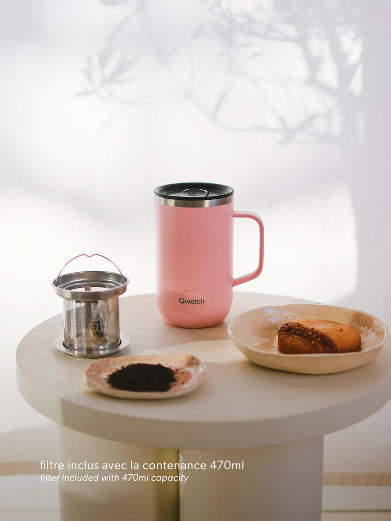Qwetch - Mug isotherme 470ml - coloris au choix – Image 6