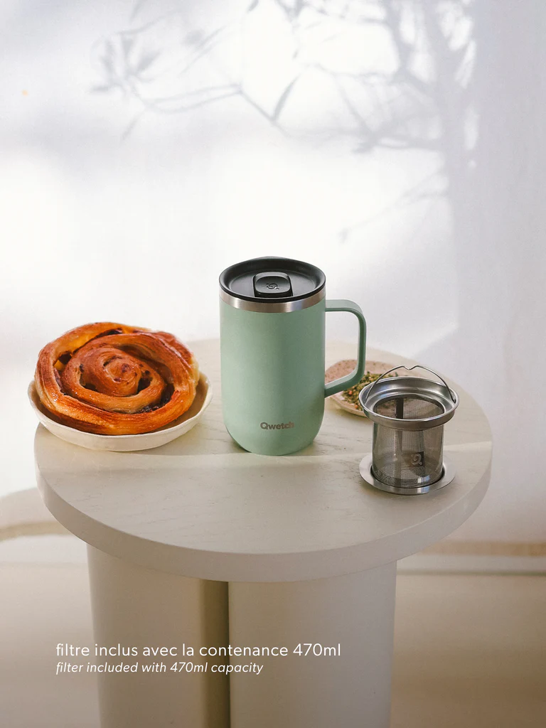 Qwetch - Mug isotherme 470ml - coloris au choix – Image 2