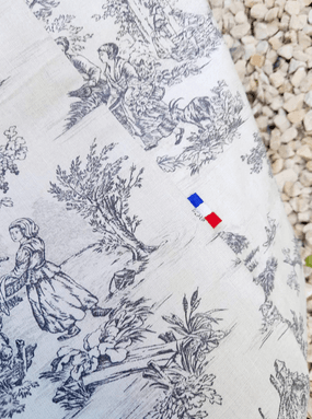 Hibou Phinou Couhh – Sac cabas toile de jouy – couleurs au choix, avec/sans fermeture – Image 8