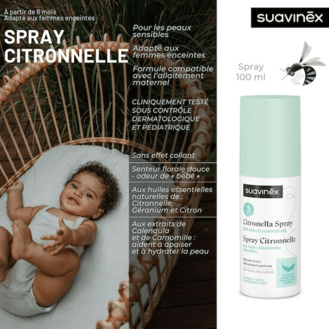 Suavinex - Spray à la citronnelle 100ml (Répulsif moustiques) – Image 3