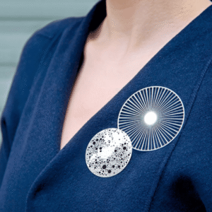 Tout Simplement - Broche magnétique Solar - Dorée, cuivrée ou argentée - 2 tailles