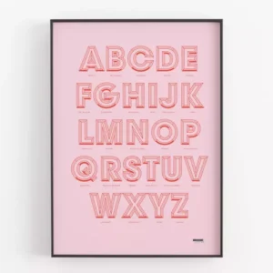 La Majorette à Moustache - Affiche ABCDaire des jurons et insultes