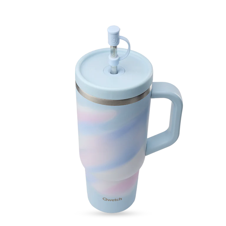 Qwetch - Travel cup isotherme 900ml Aura pastel bleu – Image 2