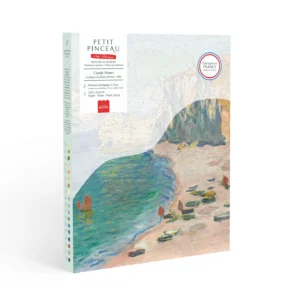Petit Pinceau - Kit de peinture au numéro - La plage et la falaise d'Amont - Claude Monet